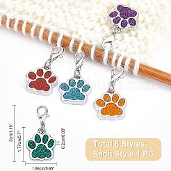 Подвесные украшения из сплава эмали HJEW-NB0001-33