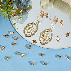 100 шт. Латунные гайки для ушей KK-BBC0012-24