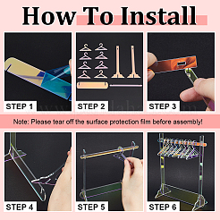 1 комплект акриловых подставок для сережек EDIS-CP0001-11