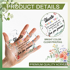 Печатные акриловые пазлы в форме орнамента AJEW-WH0571-002