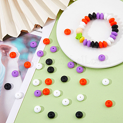 80 шт. 4 стиля рондель пищевые экологически чистые силиконовые бусины SIL-DC0001-68A