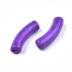 Непрозрачные акриловые бусины с краклеем MACR-S372-002N-011