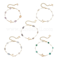 5 collana di perle di vetro&nbsp;BJEW-JB12461