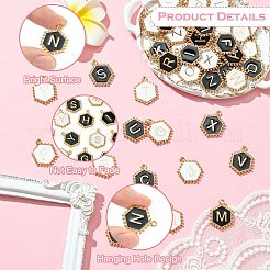 52pcs 2 pendentifs en alliage de couleurs&nbsp;ENAM-CJ0006-92