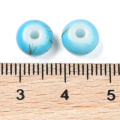 Непрозрачные с напылением стеклянные бусины X1-GLAA-G118-01C