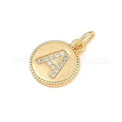 Ciondoli in ottone zirconi chiari micro pavé&nbsp;CU-CBA56CE-12G-A