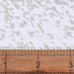 MIYUKIデリカビーズ  シリンダー  日本製シードビーズ  11/0  （db0383)艶消し透明オイスター光沢  1.3x1.6mm  穴：0.8mm  約2000PCS /ボトル  10 G /ボトル&nbsp;SEED-JP0008-DB0383