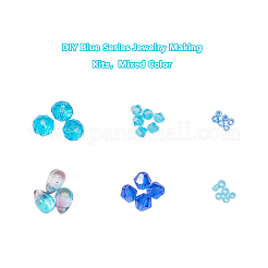 Наборы для изготовления ювелирных изделий серии diy blue&nbsp;DIY-YW0003-05B