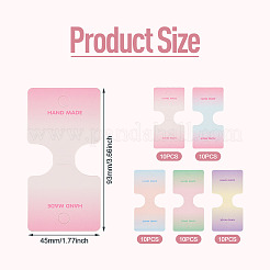 50 Stück 5 Farben Faltpapier Schmuck Display Karten&nbsp;ODIS-TA0001-08