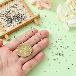 Круглые бусины из нержавеющей стали 304 с прострочкой&nbsp;STAS-YW0001-84