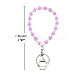 Porte-clés perles acryliques&nbsp;KEYC-YW00142-01