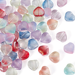 80pcs 8 Farben handgemachte Bunte Malerei-Perlen&nbsp;LAMP-TA0002-53