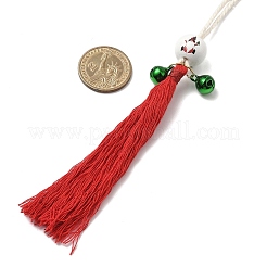 2 шт. подвески-кисточки из хлопка и полиэстера с рождественской тематикой&nbsp;HJEW-JM04036