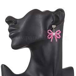 Сердце с бантом EJEW-MZ00474-04