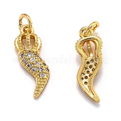 Ottone micro spianare pendenti zirconi&nbsp;ZIRC-O039-23G