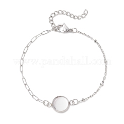 Изготовление браслета-скрепки из нержавеющей стали 304&nbsp;BJEW-JB13071-02