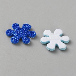 Pegatinas de espuma EVA con copos de nieve navideños y purpurina&nbsp;DIY-WH0750-073