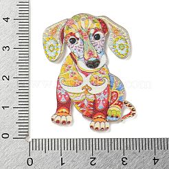 Акриловые подвески с двусторонним принтом на тему животных OACR-L017-04D