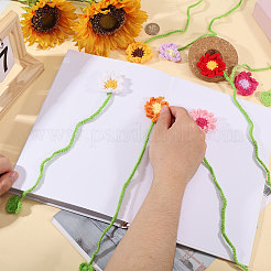 8 segnalibro a forma di fiore in poliestere&nbsp;AJEW-GL0003-50B