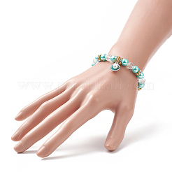 Браслет с подвесками из сплава эмали BJEW-JB09942