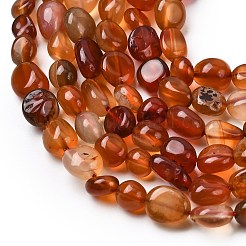 Натуральный красный агат бисер нитей G-B161-A01