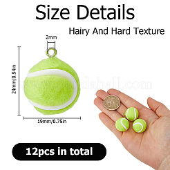12 pendentif anti-peluches en plastique PVC pour le sport&nbsp;KY-HS0001-05