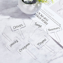 24шт акриловые пустые этикетки для растений AJEW-FG0003-18