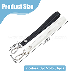 2 шт. 2-х цветные полиэстеровые ремешки для мобильных телефонов&nbsp;HJEW-HS0001-03