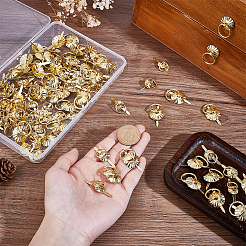 120 шт. 2 стиля железная круглая ручка для шкафа FIND-PH0026-20