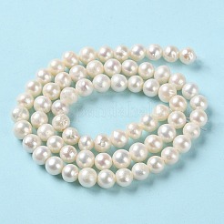 Нити из натурального культивированного пресноводного жемчуга PEAR-E018-40