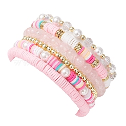 6 шт. 6 стиля ручной работы из полимерной глины хейши BJEW-JB12231