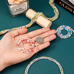 10 нитка 10 нитки гранёных стеклянных бусин&nbsp;GLAA-TA0001-47