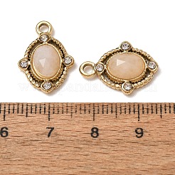 Colgantes facetados de jade blanco natural&nbsp;GG-CBA38A9-01G-01