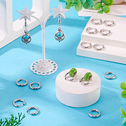 6 пара серег-колец Huggie Hoops из нержавеющей стали 202&nbsp;EJEW-TA0001-56