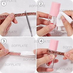 5 ярд самоклеящейся смоляной ленты со стразами&nbsp;DIY-SP0002-49F