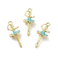 Crémaillère placage pendentifs en émail d'alliage&nbsp;ENAM-M051-02G-A