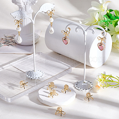 Латунные клипсы серьги&nbsp;KK-BBC0022-20