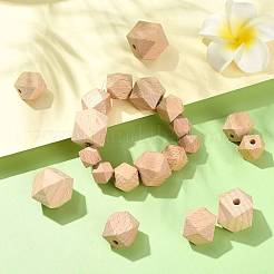 20 Stück 5 Arten Holzperlen&nbsp;WOOD-FS0002-59