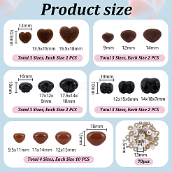 Носы для безопасных плавсредств из ворса и пластика&nbsp;DOLL-PH0001-61B