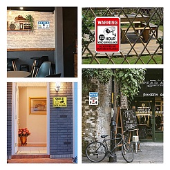 Уф-защищенный и водонепроницаемый алюминиевый предупреждающие знаки AJEW-GL0001-05C-01