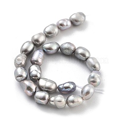 Окрашенные натуральные культивированные нити из пресноводного жемчуга&nbsp;PEAR-P062-29C