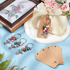 20шт акриловые бусины и брелок из сплава ангела DIY-BC0009-78