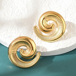 Серьги-гвоздики из нержавеющей стали 304 EJEW-B121-02G-01