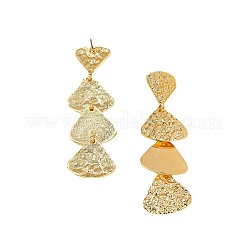 Серьги-гвоздики с кисточками из текстурированного сплава&nbsp;FS-WGE7F6D-01