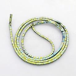 Electroplate non magnetici ematite sintetico fili di perline&nbsp;G-J212E-02