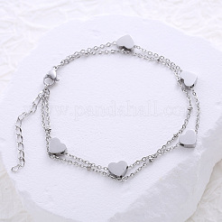 Двухслойные браслеты из нержавеющей стали WA9104