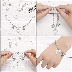 Kit fai da te per realizzare braccialetti in acciaio inossidabile 304&nbsp;DIY-UN0002-32P
