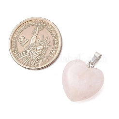 Природного розового кварца подвески&nbsp;PALLOY-JF05169-02