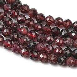Brins de perles de grenat rouge naturel&nbsp;GG-CBA1497-A04-4mm