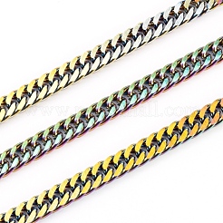 Cadenas de eslabones cubanos de acero inoxidable 304 con revestimiento iónico (IP)&nbsp;STAS-N0013-21M-A